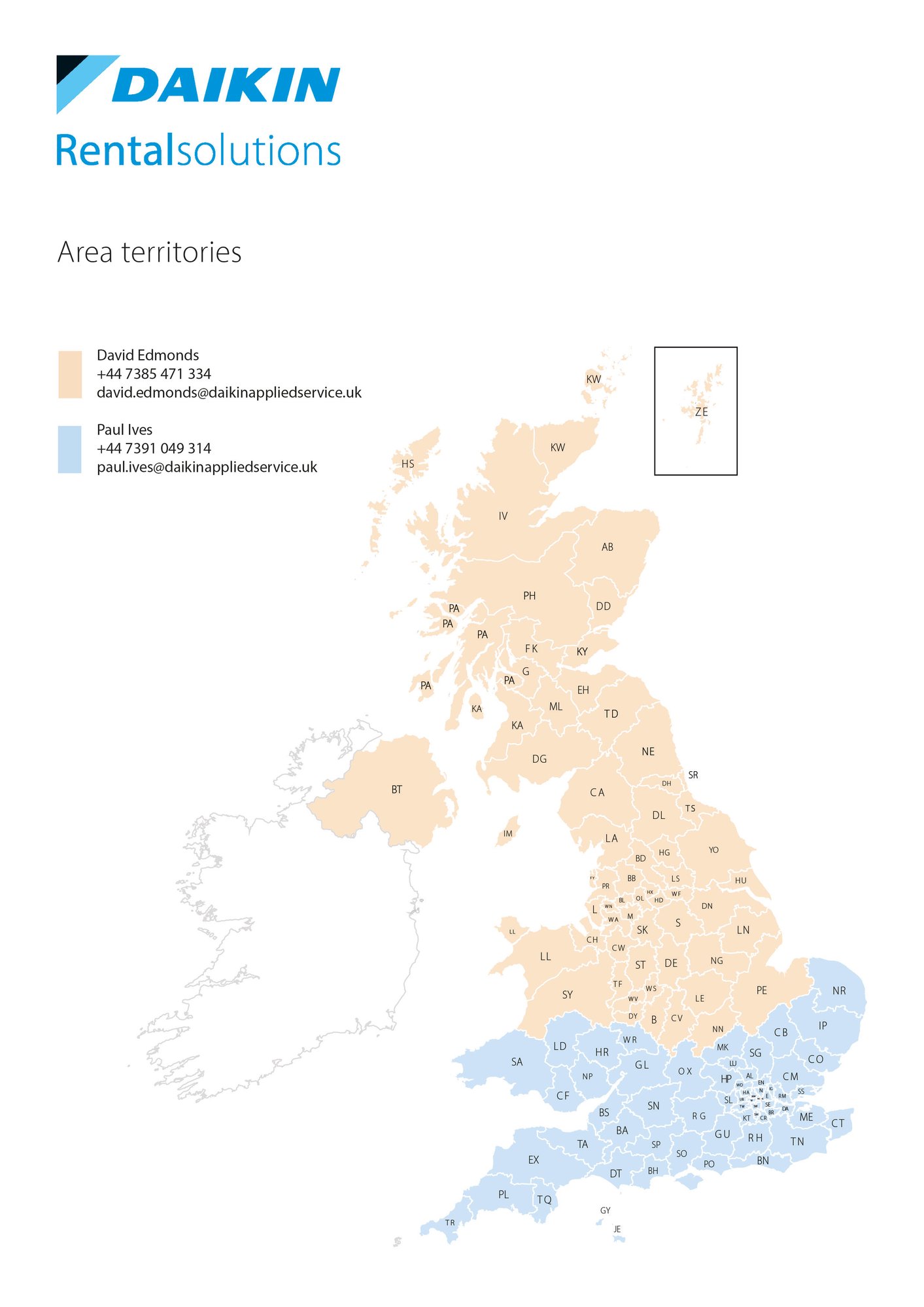 Rental Area Territory Map with names Rental Area Territory Map with names