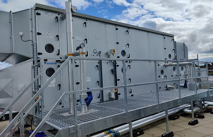 air handling units in process cooling